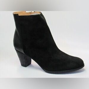 Delman Alysa Boot Suede Black Ankle Bootie